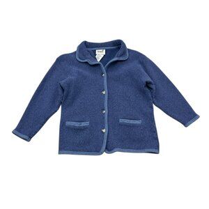 Vintage Imagio Blue Lambswool Blend Jacket 1990s